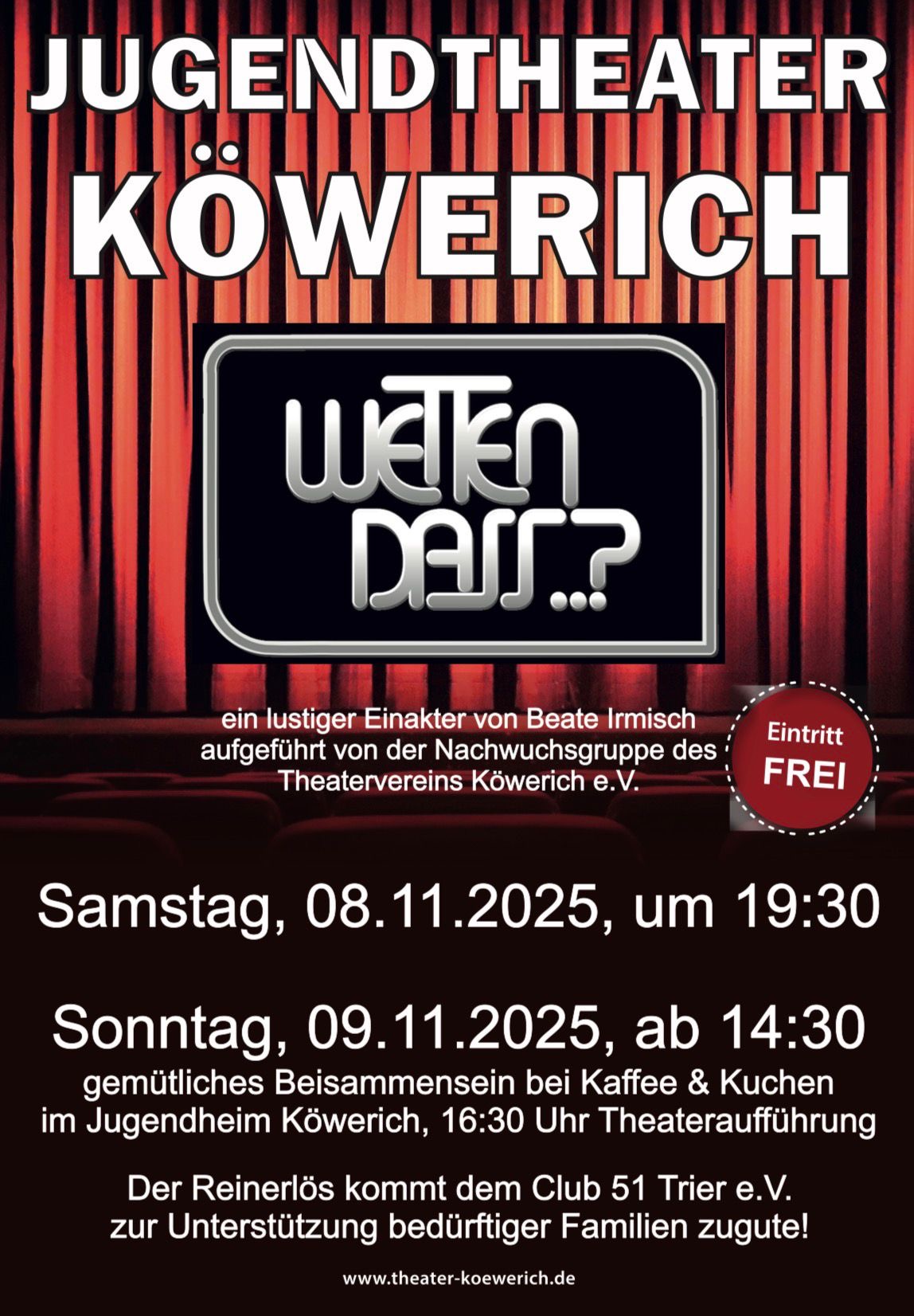 Jugendtheater am 08. und 09.11.2025
